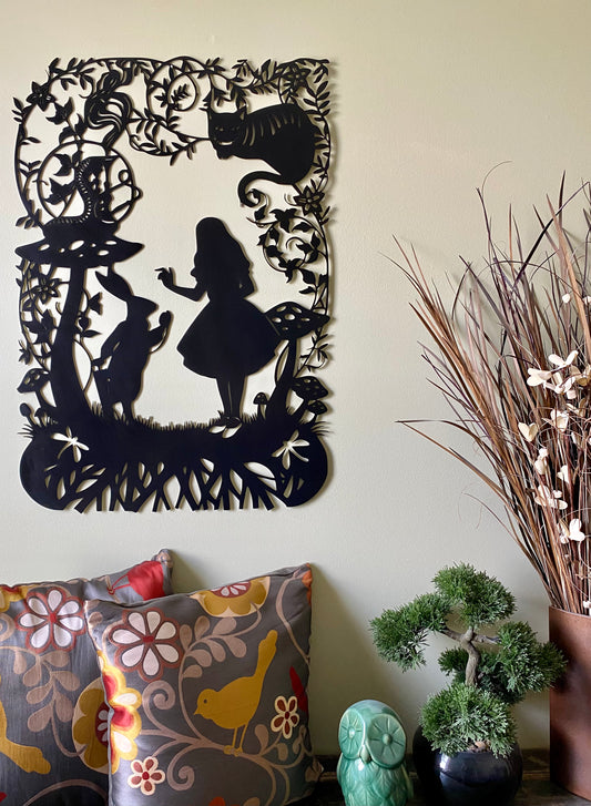 Alice In Wonderland Cut Out Wall Hanging