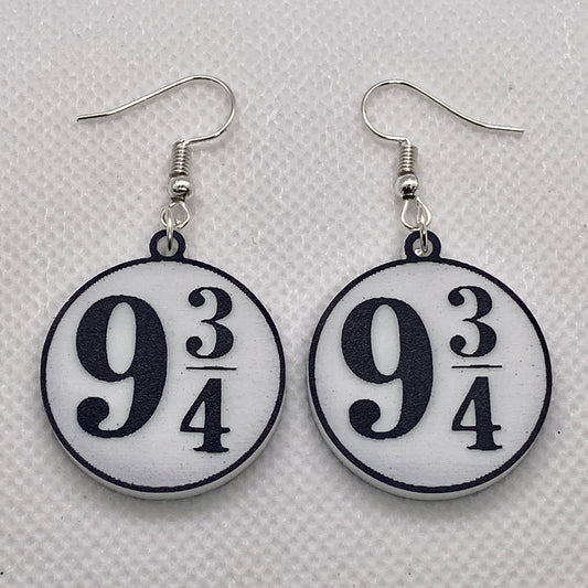 Platform 9 3/4 Acrylic Earrings