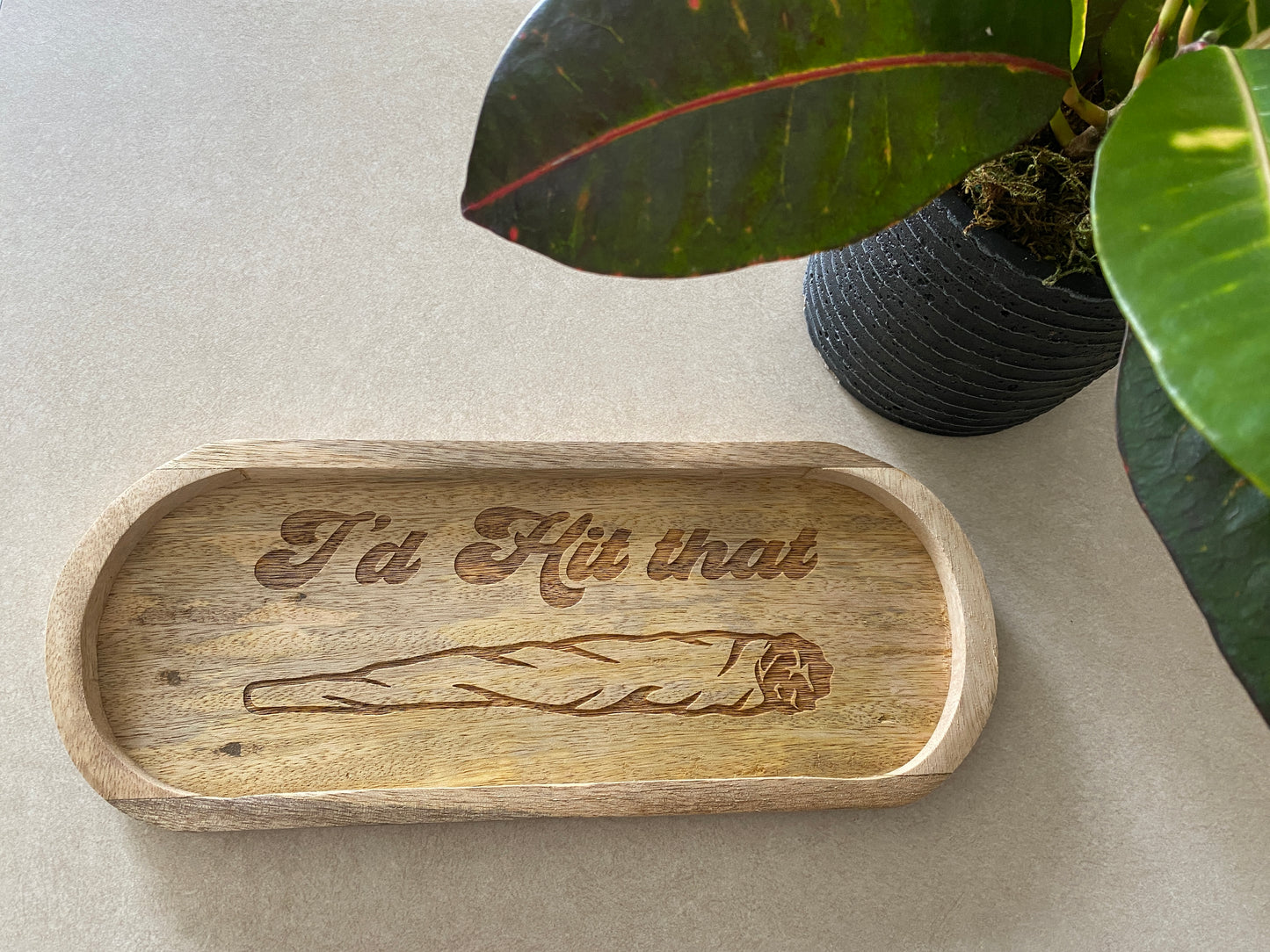 I’d Hit That Wood Rolling Tray