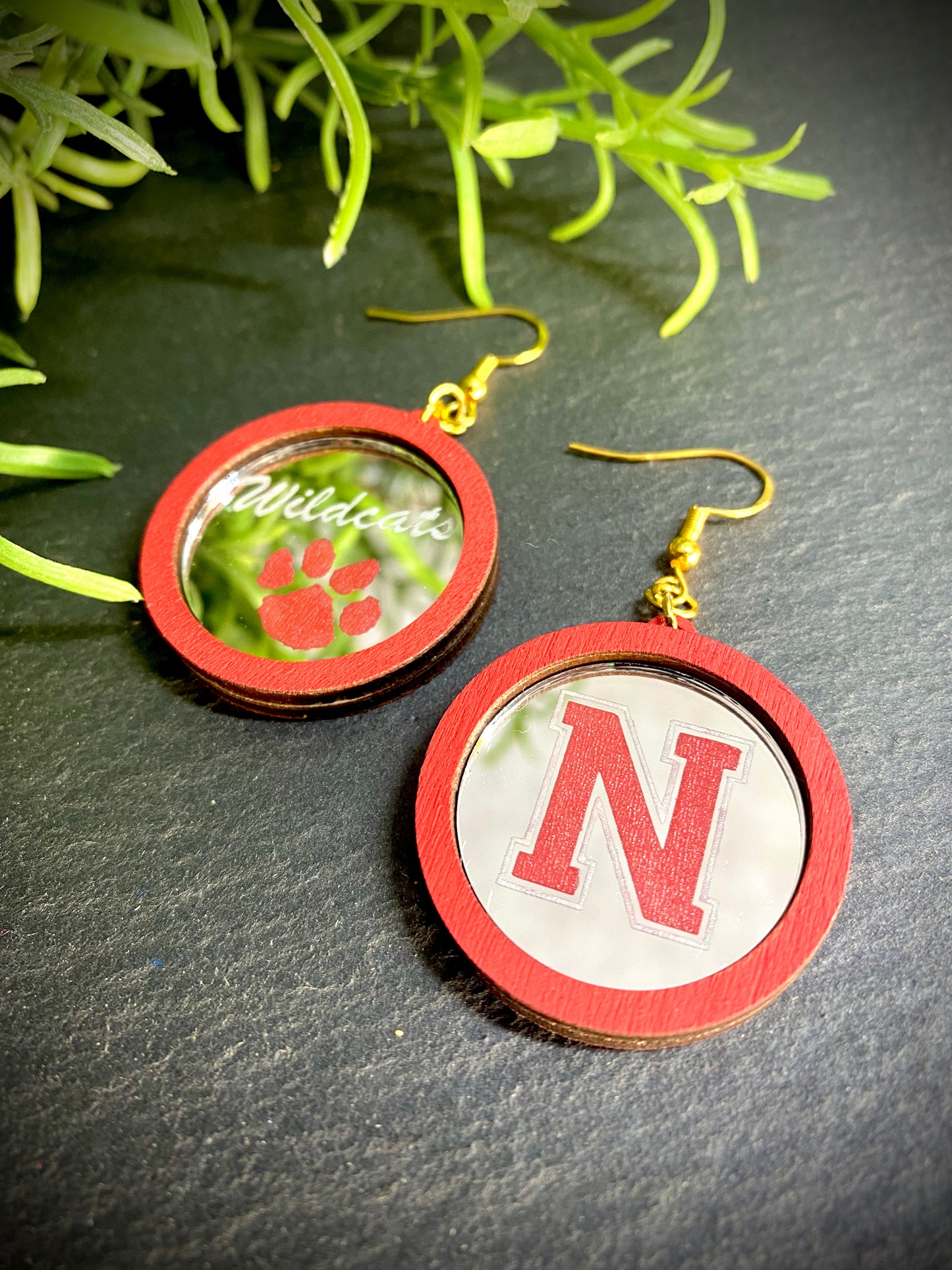 School Spirit Mirror Earrings