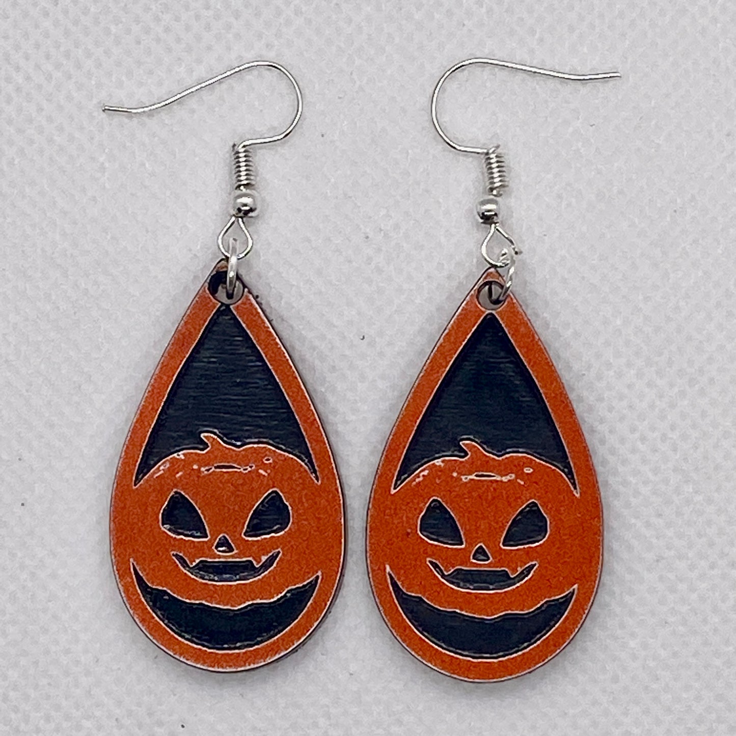 Pumpkin Drop Acrylic Earrings