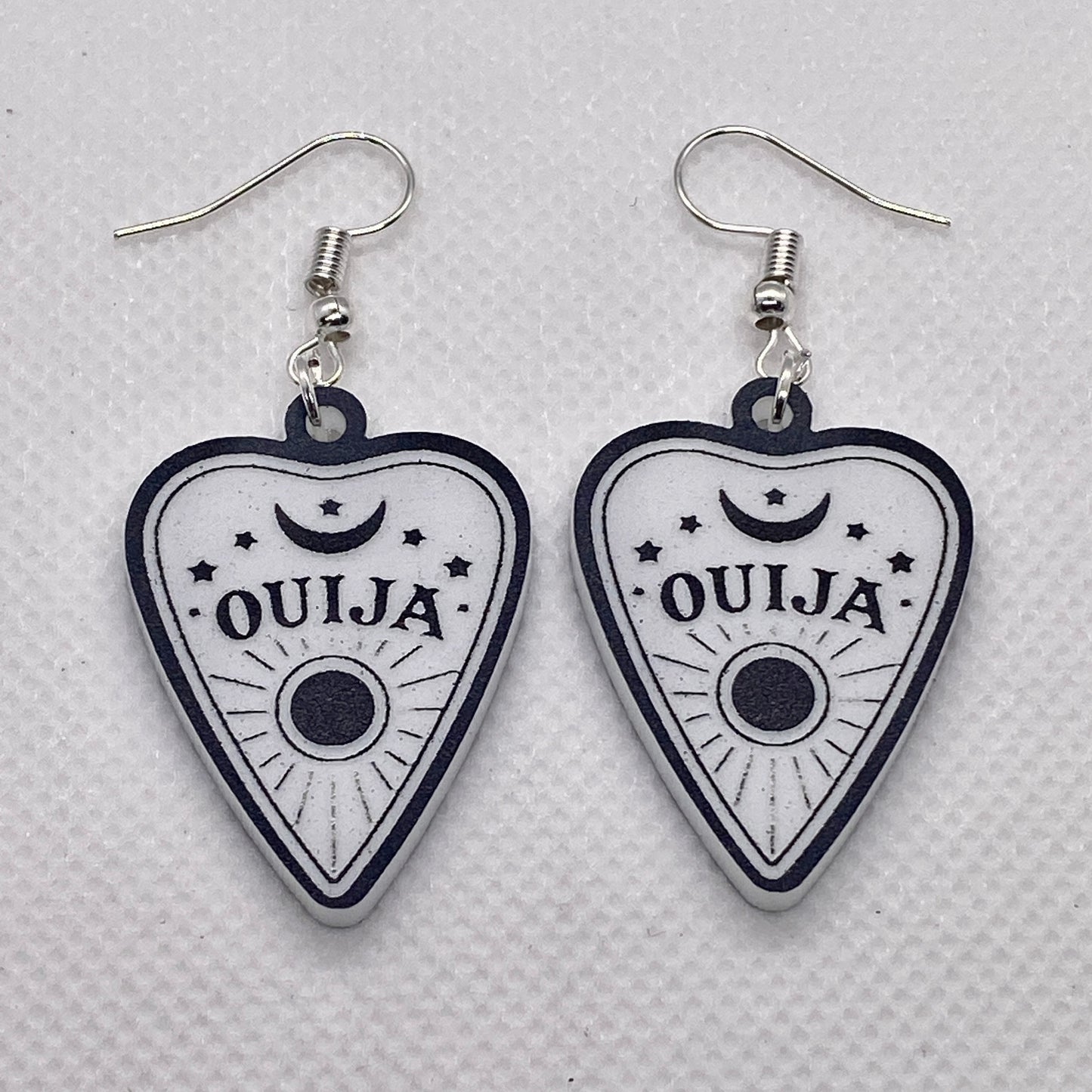 Ouija Planchette Acrylic Earrings